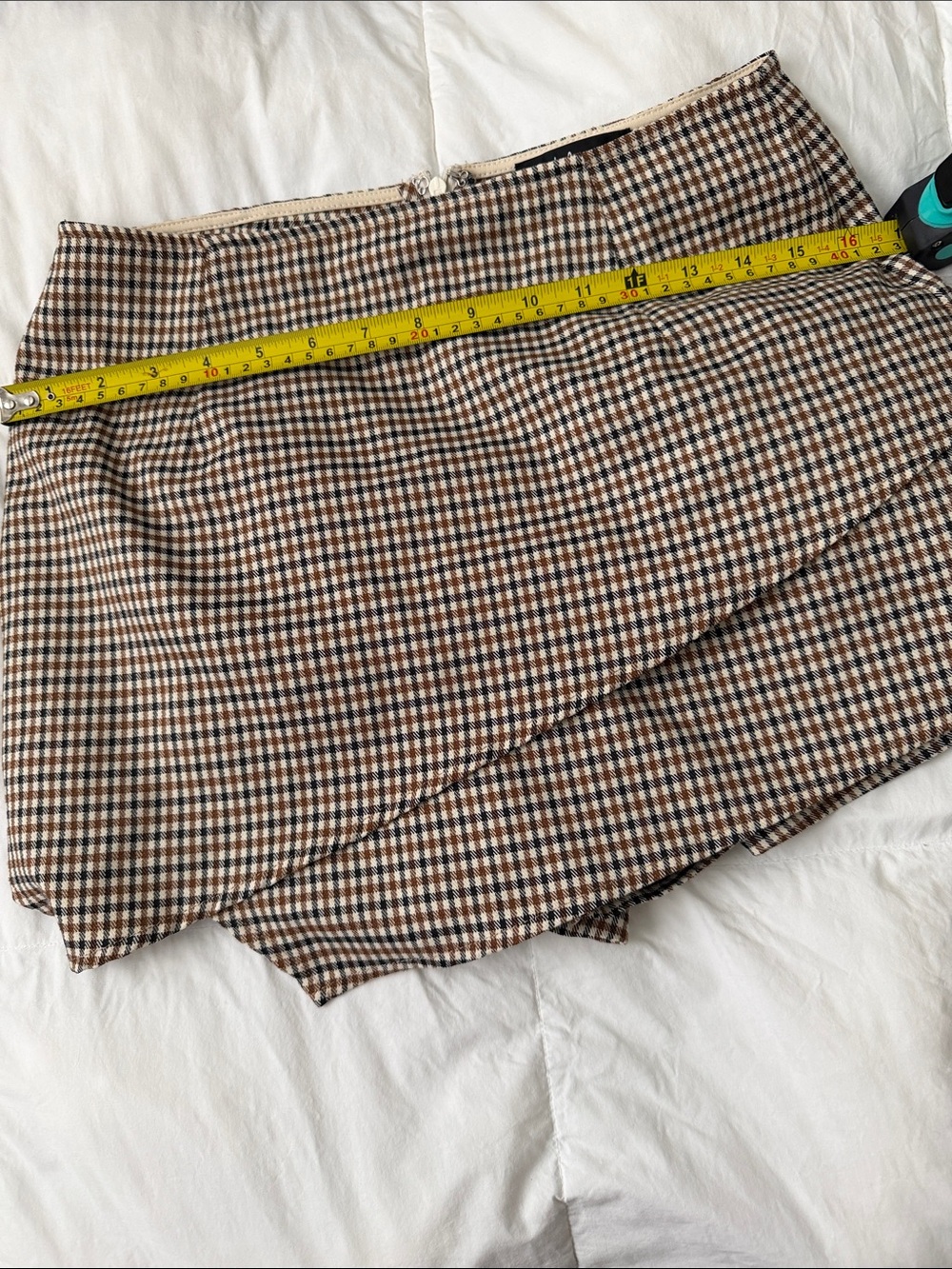 Checked Mini skort lulus size M